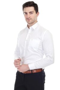 white formal shirts for men